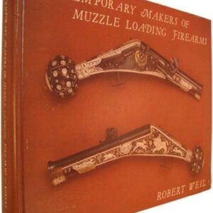 A book cover with two antique guns on it.