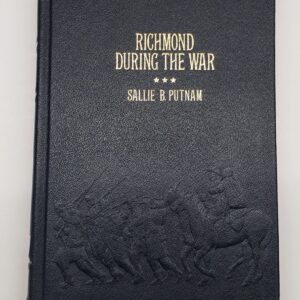 A book cover with the title richmond during the war.