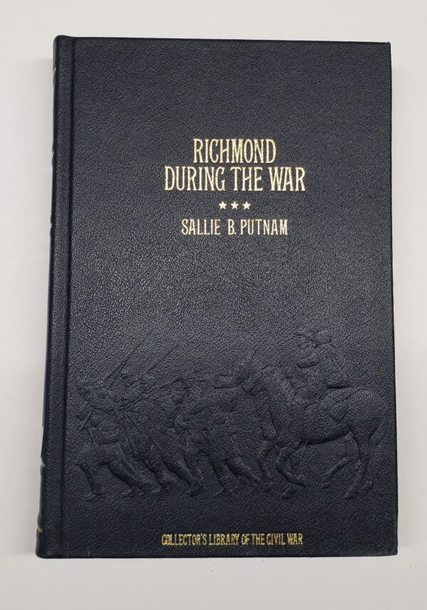 A book cover with the title richmond during the war.