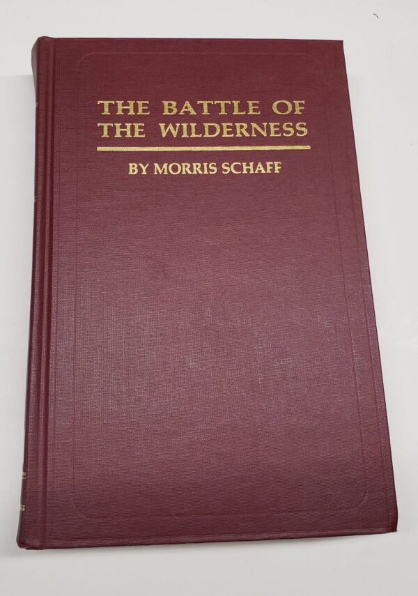 A book cover with the title of " the battle of the wilderness ".