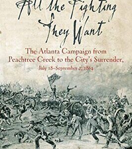 A book cover with an image of the battle of peachtree creek.