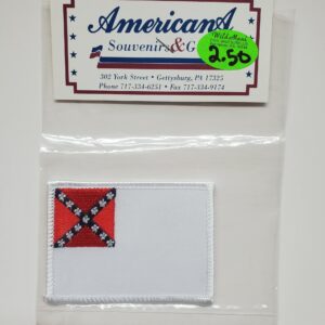 A piece of paper with the confederate flag on it.