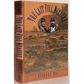 A book cover with two men standing on top of the hill.