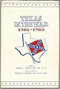 A book cover with the state of texas and an image of a confederate flag.