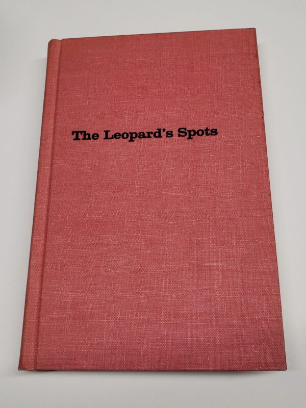 A book cover with the title of the leopard 's spots.