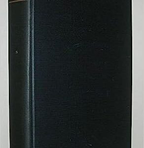 A black book cover with a white background