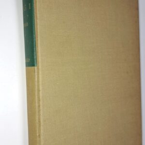 A book with a green cover on the back