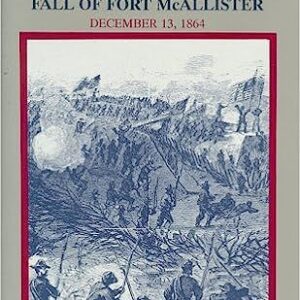 A book cover with an image of the fall of fort mcallister.