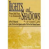 A book cover with the title of lights and shadows