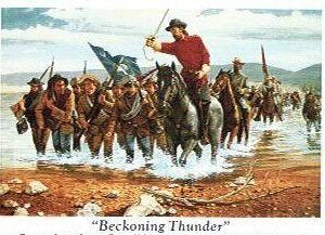 A painting of the battle of beckoning thunder.