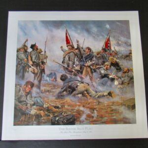 A painting of the battle of gettysburg.