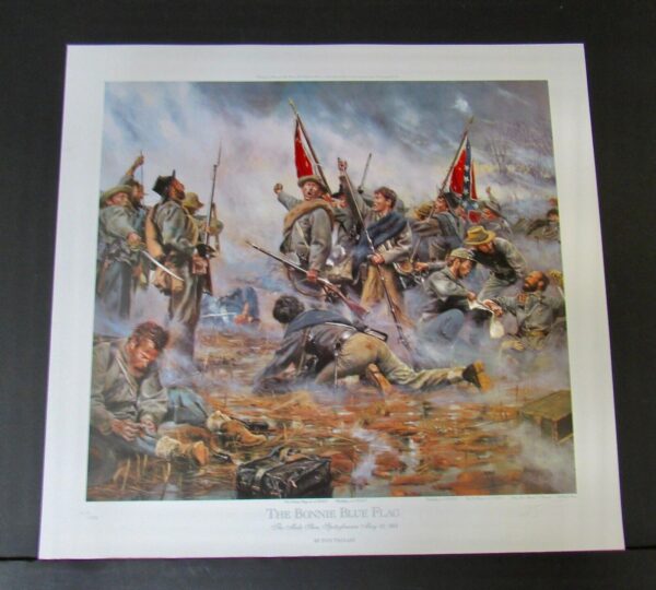 A painting of the battle of gettysburg.