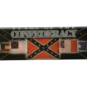 A confederate flag banner with the word confederacy written in it.