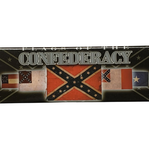 A confederate flag banner with the word confederacy written in it.