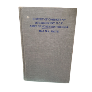 A book cover with the title of " history of company c, 4 0 th regiment, n. Y., army of northern virginia."